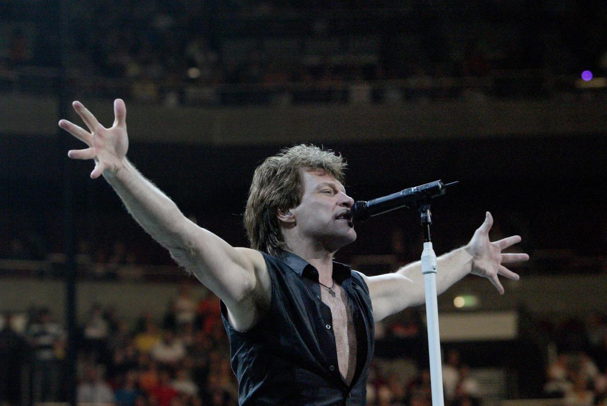 Bon Jovi performing on the Lost Highway tour at Acer Arena. Sydney, Australia. 21.01.08.