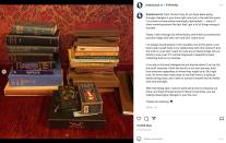 Kat Von D shared this photo of books she's throwing out via Instagram on Thursday.