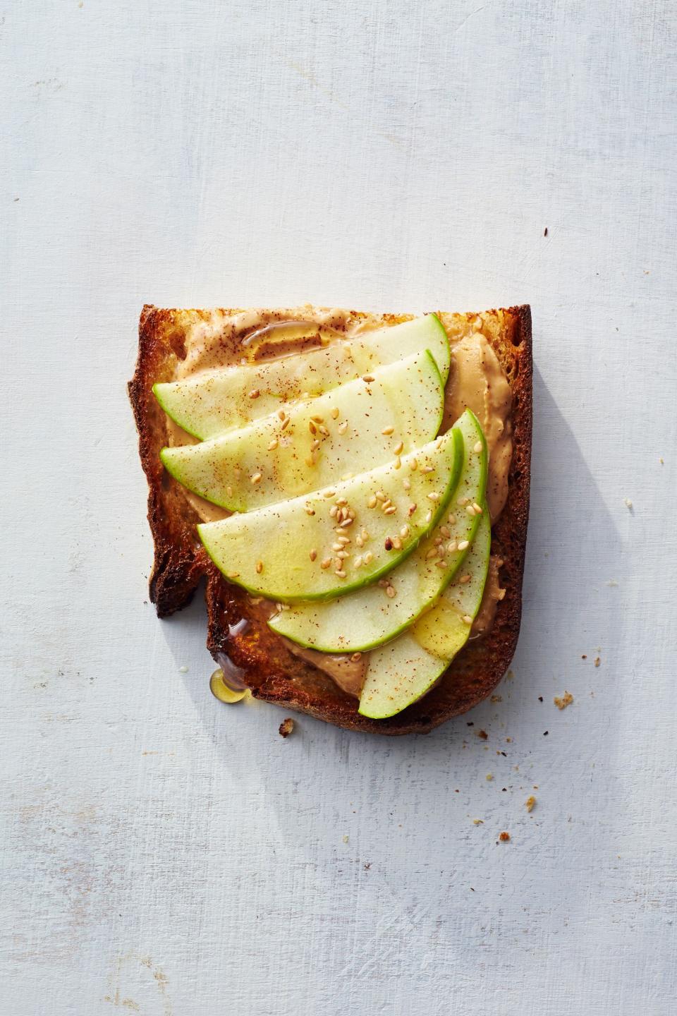 Apple-Tahini Toast