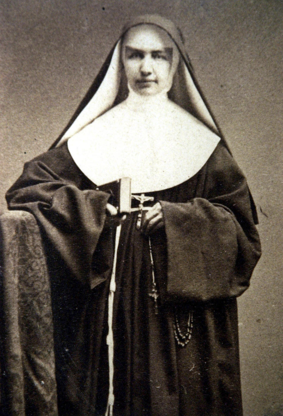 FILE - A circa 1870's photo of Mother Marianne Cope. The Franciscan nun is known for her work in Hawaii to help lepers. (AP Photo/Courtesey of Sisters of St. Francis, File)