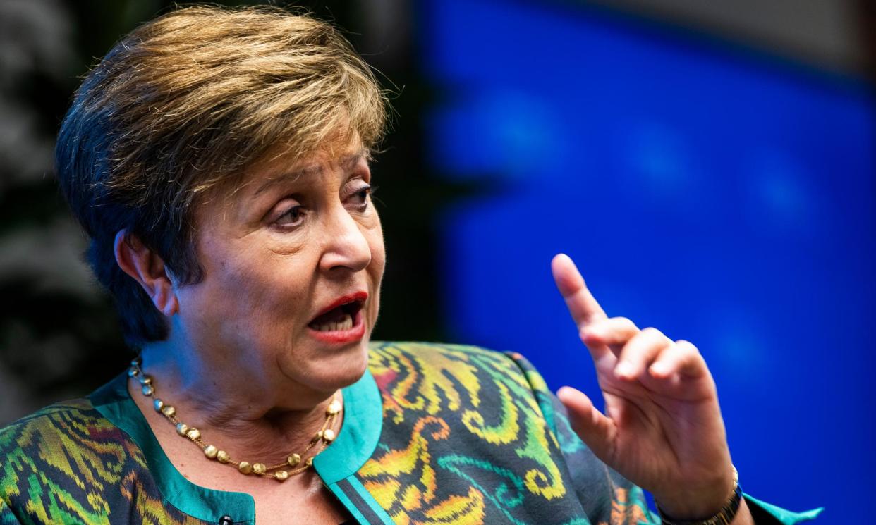 <span>Kristalina Georgieva, director of the IMF, says high inflation has not been fully defeated.</span><span>Photograph: Jim Lo Scalzo/EPA</span>