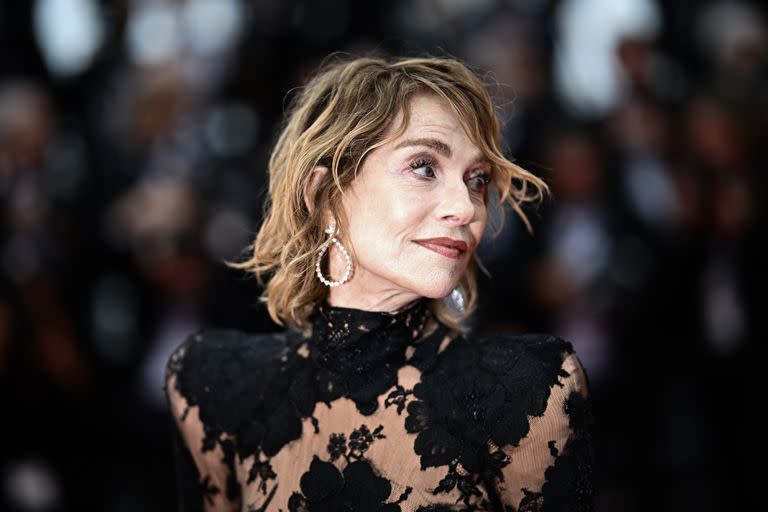 La actriz francesa Isabelle Huppert también presenció el estreno de Killers of the Flower Moon