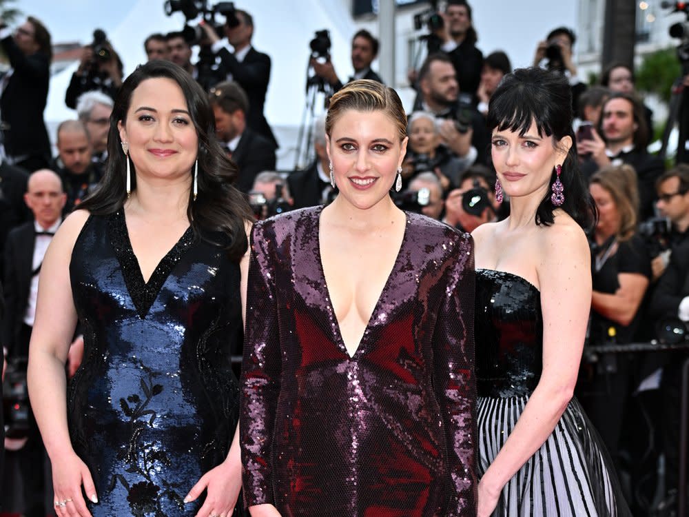 Lily Gladstone, Greta Gerwig und Eva Green (v.l.n.r.) sind Teil der Cannes-Jury. (Bild: Stephane Cardinale - Corbis/Corbis via Getty Images)