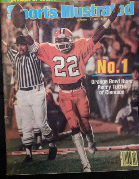 North Davidson's wide receiver Perry Tuttle, who broke his leg in the 1975 WNCHSAA state title game against Shelby, went on to become a star wide receiver at Clemson and was featured on the Sports Illustrated cover celebrating Clemson's 1981 national football championship win. 
