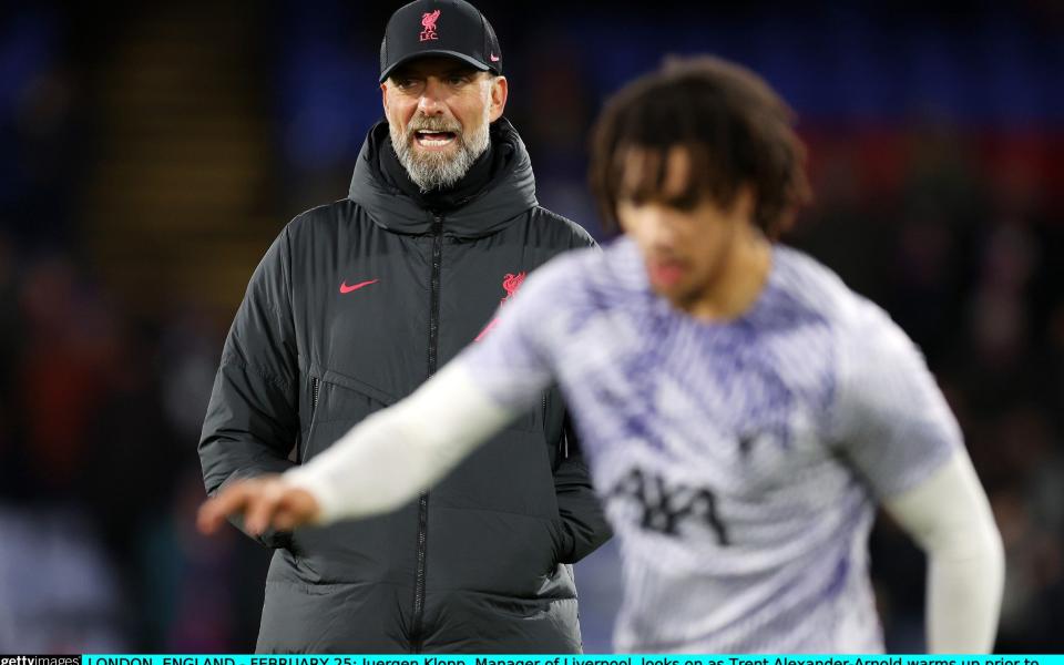 Liverpool manager Jurgen Klopp looks on - Julian Finney/Getty Images Europe