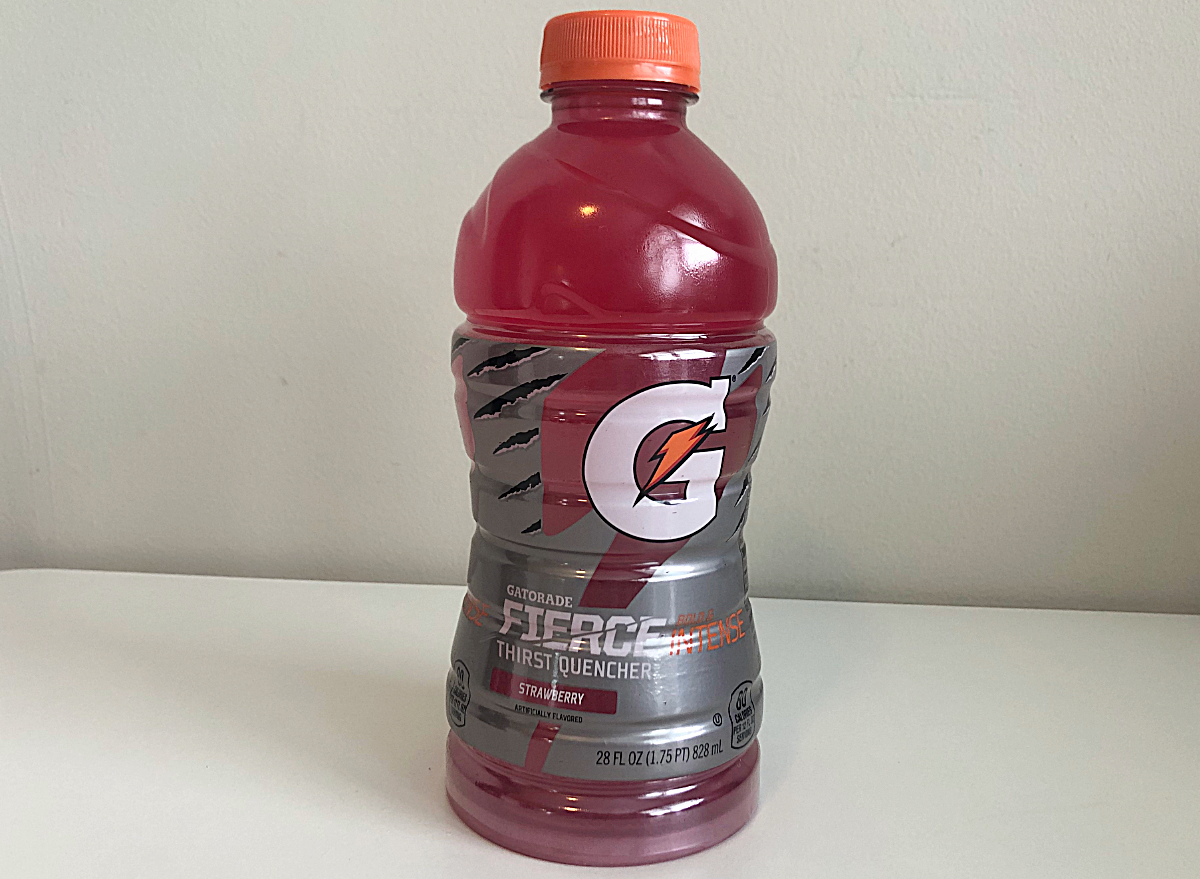 strawberry gatorade bottle.