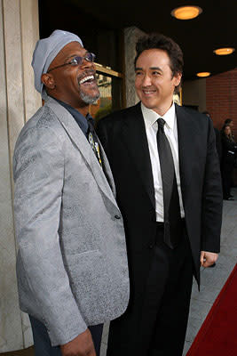 Samuel L. Jackson and John Cusack at the Los Angeles premiere of Dimension Films' 1408