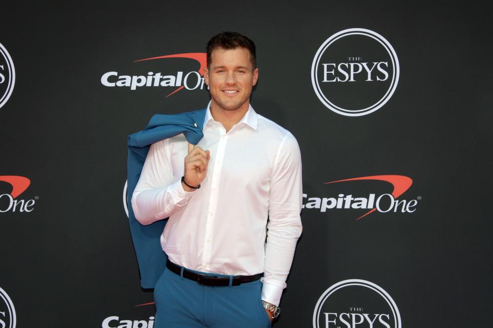 Colton Underwood arrives on the red carpet at Microsoft Theatre in Los Angeles on July 10, 2019.