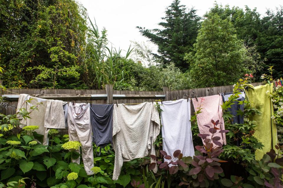 Air-dry wet clothes.