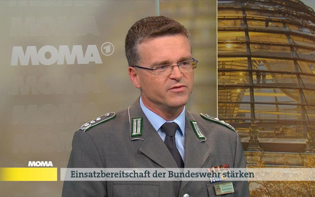 Die Bundeswehr hat viele Baustellen: André Wüstner, Vorsitzender des Deutschen Bundeswehrverbands, wurde im ARD-"Morgenmagazin" deutlich.  (Bild: ARD)