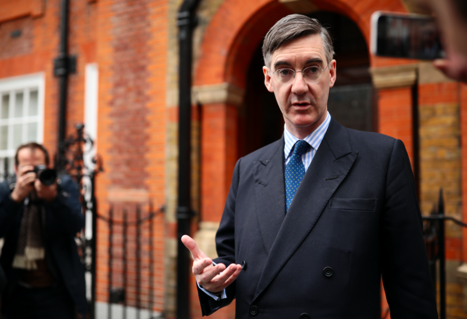 <em>Jacob Rees-Mogg accused Mrs May of planning to collaborate with ‘a known Marxist’ (Getty)</em>