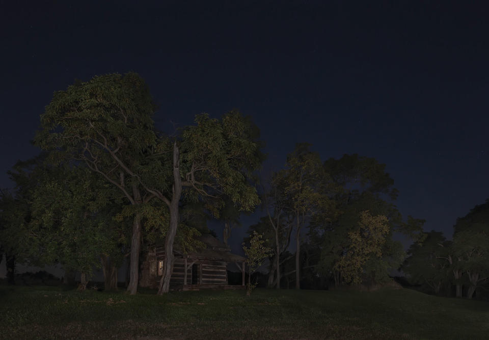 <p>James and Rachel Sillivan Cabin, Pennville [formerly Camden], Indiana. (Photograph by Jeanine Michna-Bales) </p>