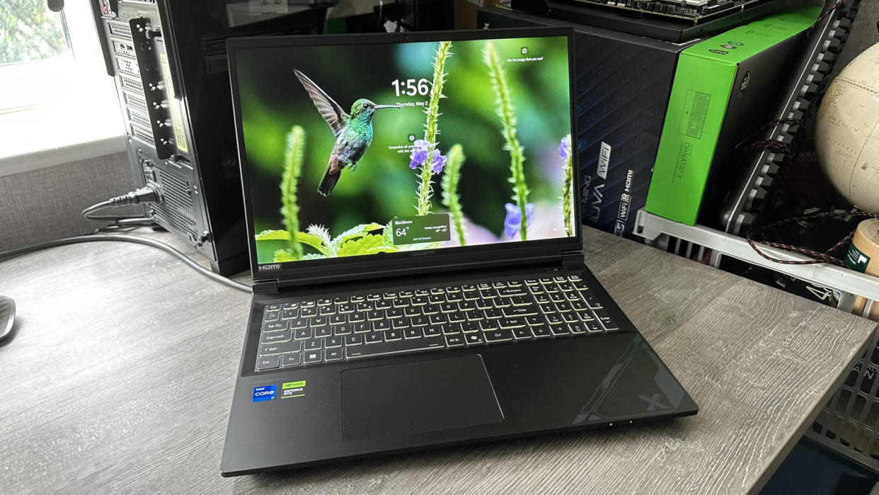  Gigabyte G6X gaming laptop. 