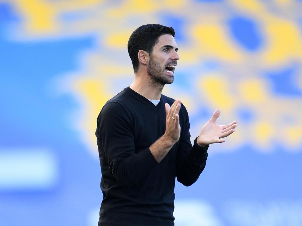 Mikel Arteta the Arsenal head coach: Arsenal FC via Getty Images