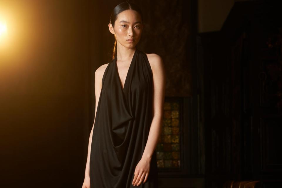 A model wearing a L Saha dress (l saha)