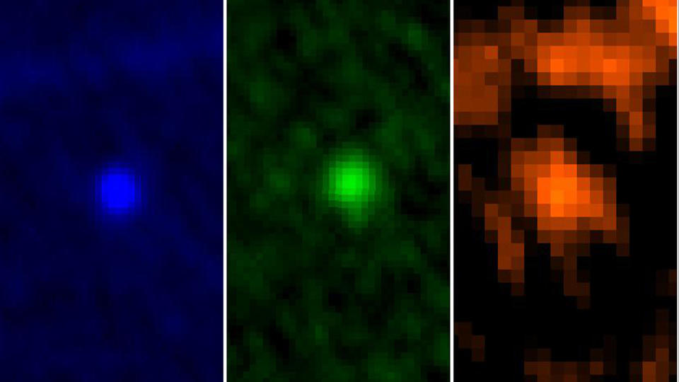 ESA Herschel Space Observatory captured asteroid Apophis in its field of view during the approach to Earth on Jan. 5 and 6, 2013.