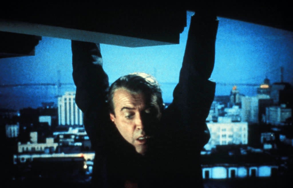James Stewart in Alfred Hitchcock’s ‘Vertigo’ in 1958  (Paramount/Kobal/Shutterstock)