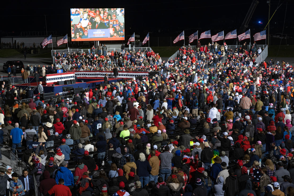 A Save America rally in Commerce, Ga. 