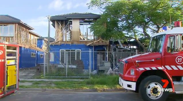 The local council will determine if repairs can be made or if the townhouses need to be demolished. Picture: 7 News