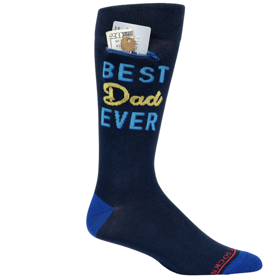 <p><a href="https://www.pocketsocks.com/products/pocket-socks%C2%AE-best-dad-ever-blue-mens" rel="nofollow noopener" target="_blank" data-ylk="slk:Shop Now;elm:context_link;itc:0;sec:content-canvas" class="link ">Shop Now</a></p><p>Best Dad Ever Socks</p><p>$23.95</p><p>pocketsocks.com</p>