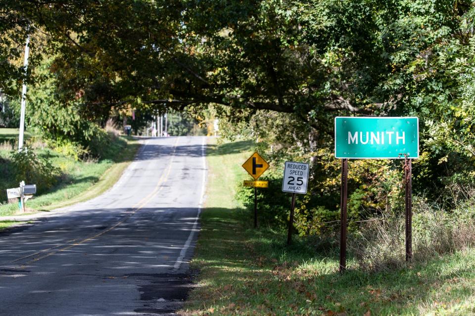 Main Street in Munith on Oct. 8, 2020.