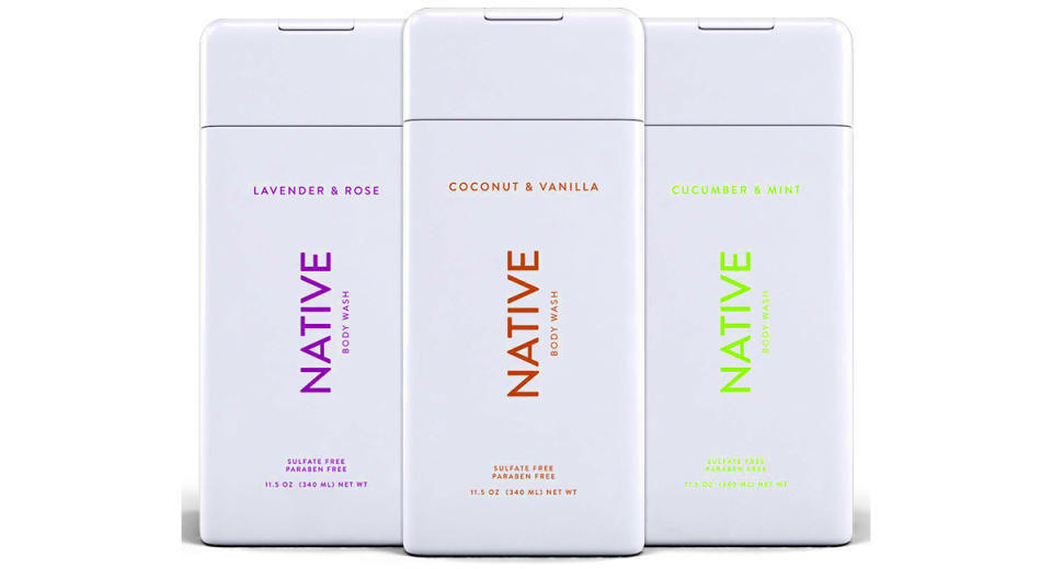 Native Natural Body Wash for Men and Women—3 Pack (Photo: Amazon)