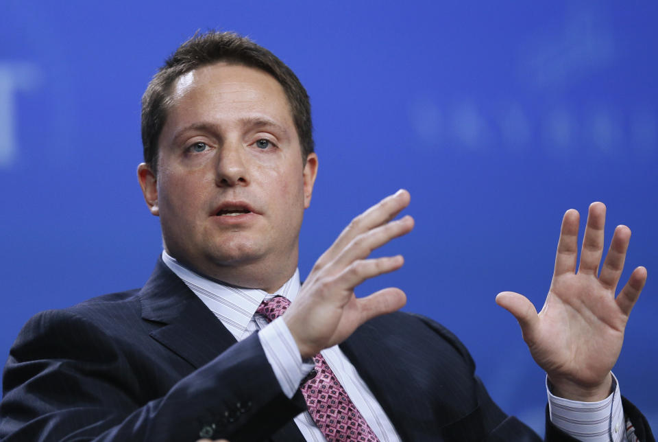 Carson Block, founding partner of Muddy Waters Research LLC, speaks on a panel discussion at the annual Skybridge Alternatives Conference (SALT) in Las Vegas May 10, 2013.  REUTERS/Rick Wilking (UNITED STATES - Tags: BUSINESS)