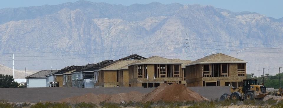 Housing being built in Las Vegas.