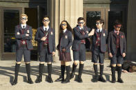 <p>Les élèves de The Umbrella Academy. © Christos Kalohoridis/Netflix </p>