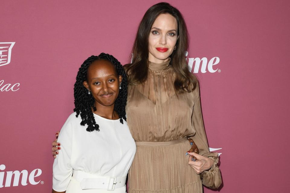 Zahara Jolie-Pitt and Angelina Jolie attend Variety's Power Of Women: Los Angeles Event