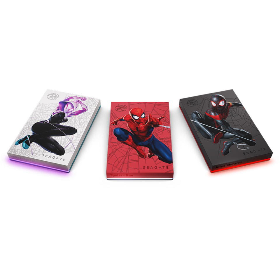 圖／Seagate 推出收藏版 Spider-Man FireCuda 外接硬碟，伴您飛身巷弄打擊犯罪。