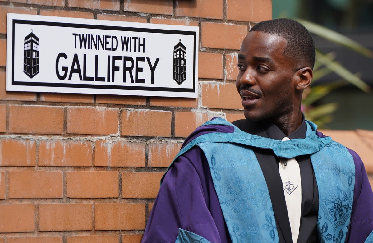 Actor Ncuti Gatwa received an honorary doctorate from the Royal Conservatoire of Scotland (Andrew Milligan/PA)