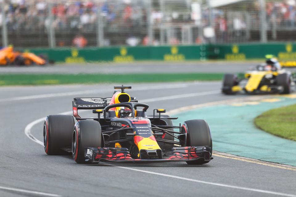 Street fighter: Red Bull’s Daniel Ricciardo fought back from a qualifying penalty to finish fourth in Melbourne