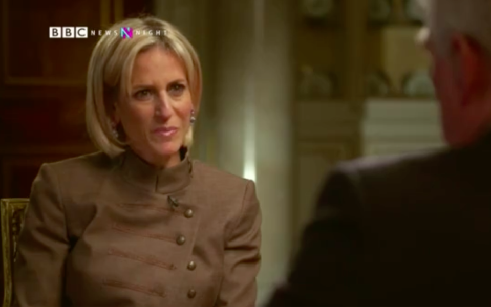 Emily Maitlis has said the Queen approved the interview with Prince Andrew (Picture: BBC)