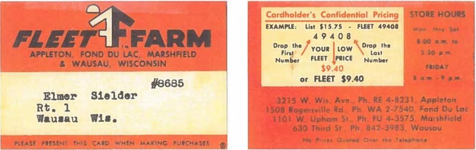 In 1955, Wisconsin retailers were only allowed to sell discounted products to customers who owned a fleet of five or more engines.