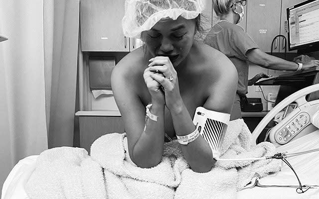 Chrissy Teigen posted brutally honest photos of her miscarriage - Instagram