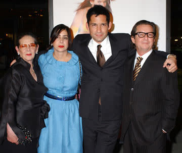 Enrique Murciano Jr. with his parents and grandmother at the Hollywood premiere of Warner Bros. Pictures' Miss Congeniality 2: Armed and Fabulous