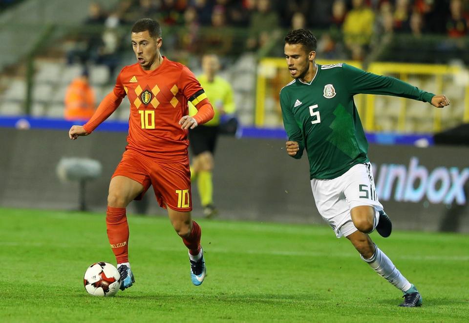 Eden Hazard and Belgium drew 3-3 with Mexico in a thrilling friendly. (Getty)