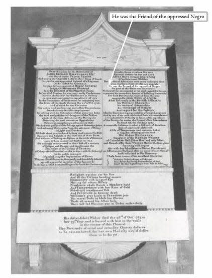 The plaque honoring James Oglethorpe that hangs in the church where he is buried in England. Thurmond marked the sentence that captured his attention.