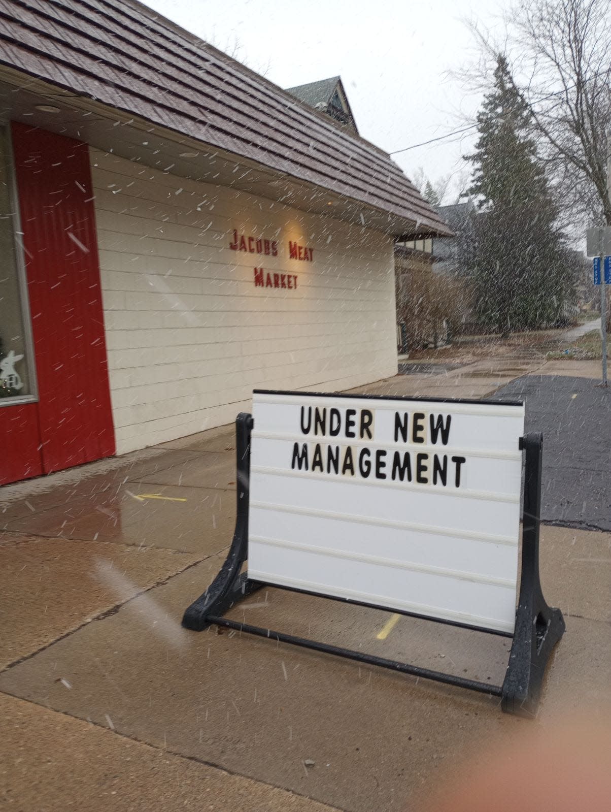 Jacobs Meat Market pranked its sausage-loving public when it announced it'd be selling its beloved meat market to "yet another apartment building (complex compound) going up in the city of Appleton." Management decided to further the prank with new signage.