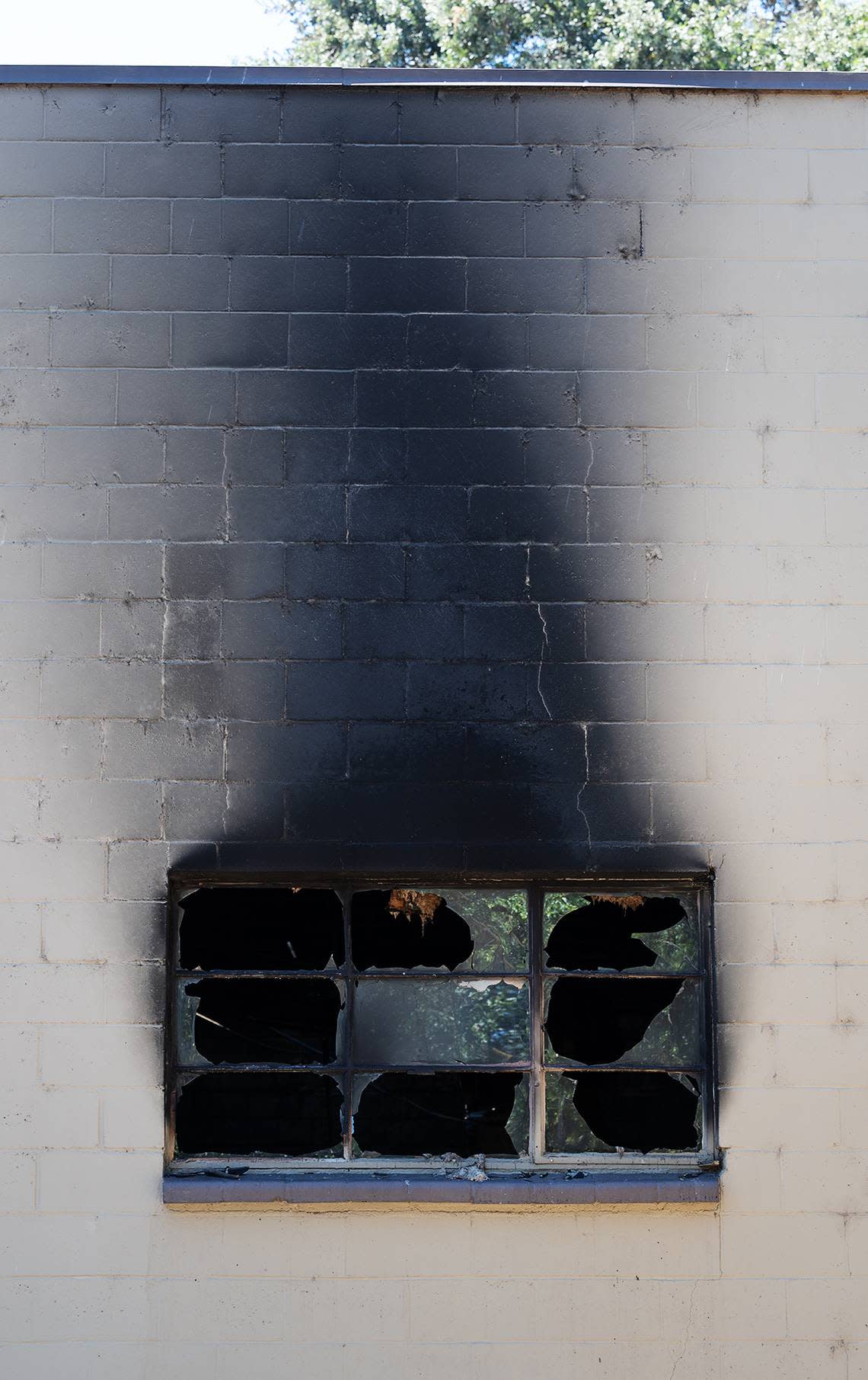 An early morning fire destroyed the American Legion Memorial Hall in Tuolumne River Regional Park in Modesto, Calif., on Thursday, July 21, 2022.