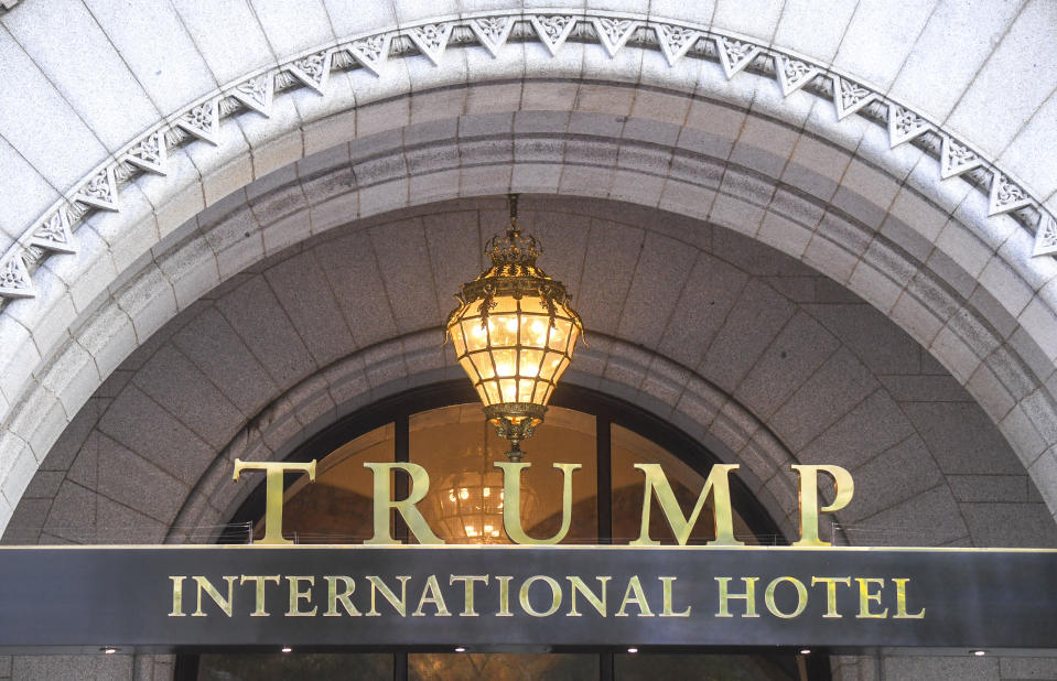 WASHINGTON, DC - JUNE 11:  The Trump International Hotel located at 1100 Pennsylvania Ave, NW. The building that was the Old Post office and Clock Tower was completed in 1899 and is listed on the National Register of Historic Places.  (Photo by Jonathan Newton / The Washington Post via Getty Images)