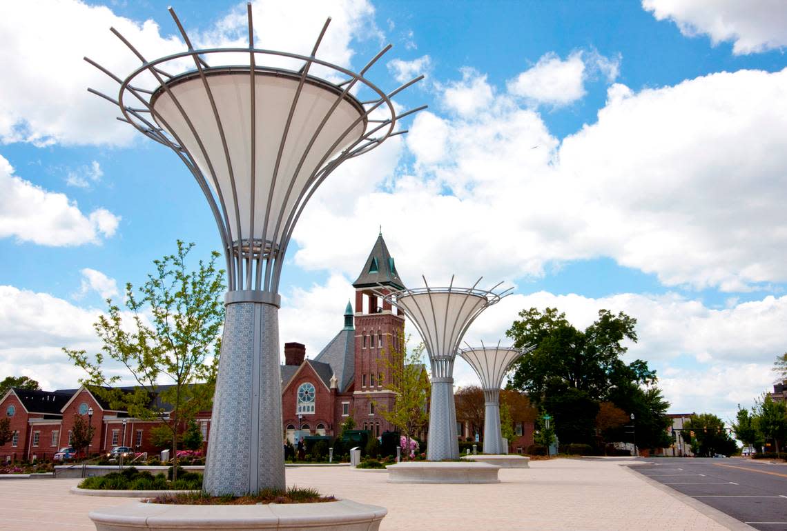 Fountain Park in downtown Rock Hill attracts residents during events and warmer weather.