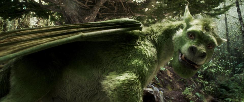 Elliot is a computer-generated dragon who's furry rather than scaly in the remake of "Pete's Dragon."