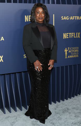 <p>Kevin Mazur/Getty</p> Uzo Aduba