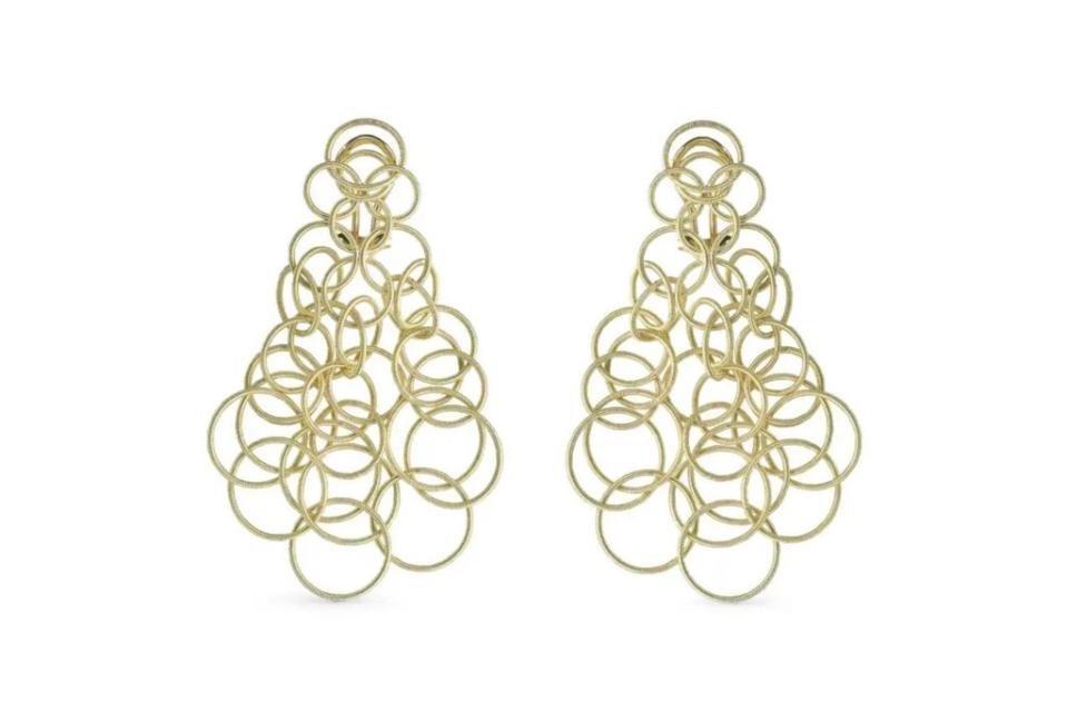 Buccellati Hawaii earrings in 18-k yellow gold, $7,100