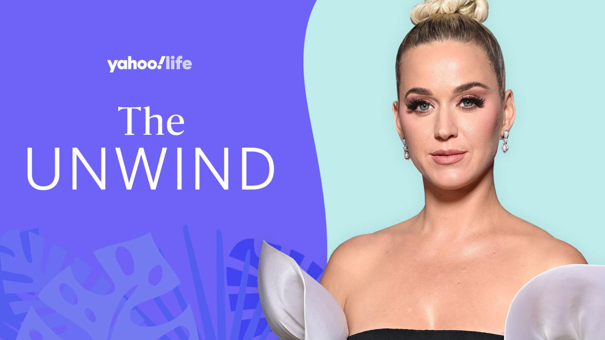 Katy Perry talks to Yahoo Life's The Unwind about her mental health, daily routine and being a present mom to daughter Daisy. (Photo: Getty; designed by Quinn Lemmers)