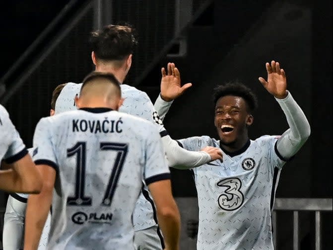 Callum Hudson-Odoi celebrates (AFP)