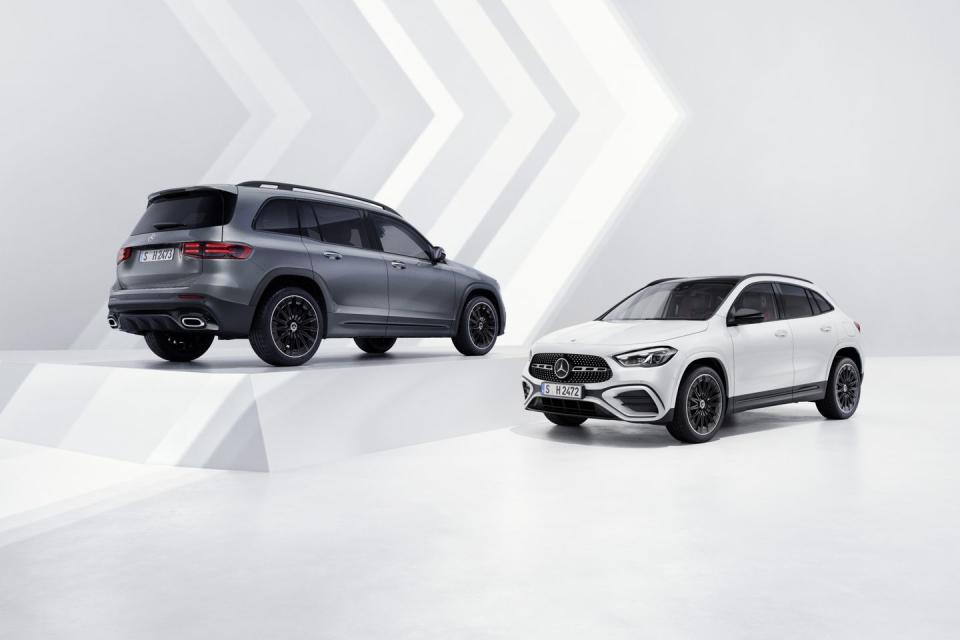 <p>Updates to the new GLA-class SUV are minimal, but a new Spectral Blue metallic paint color is available, as well as fresh 18-inch and 20-inch wheel designs.</p>