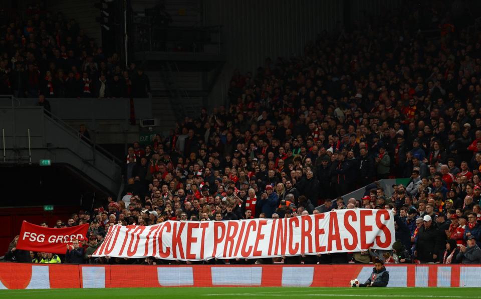 The Kop says no to ticket price rises